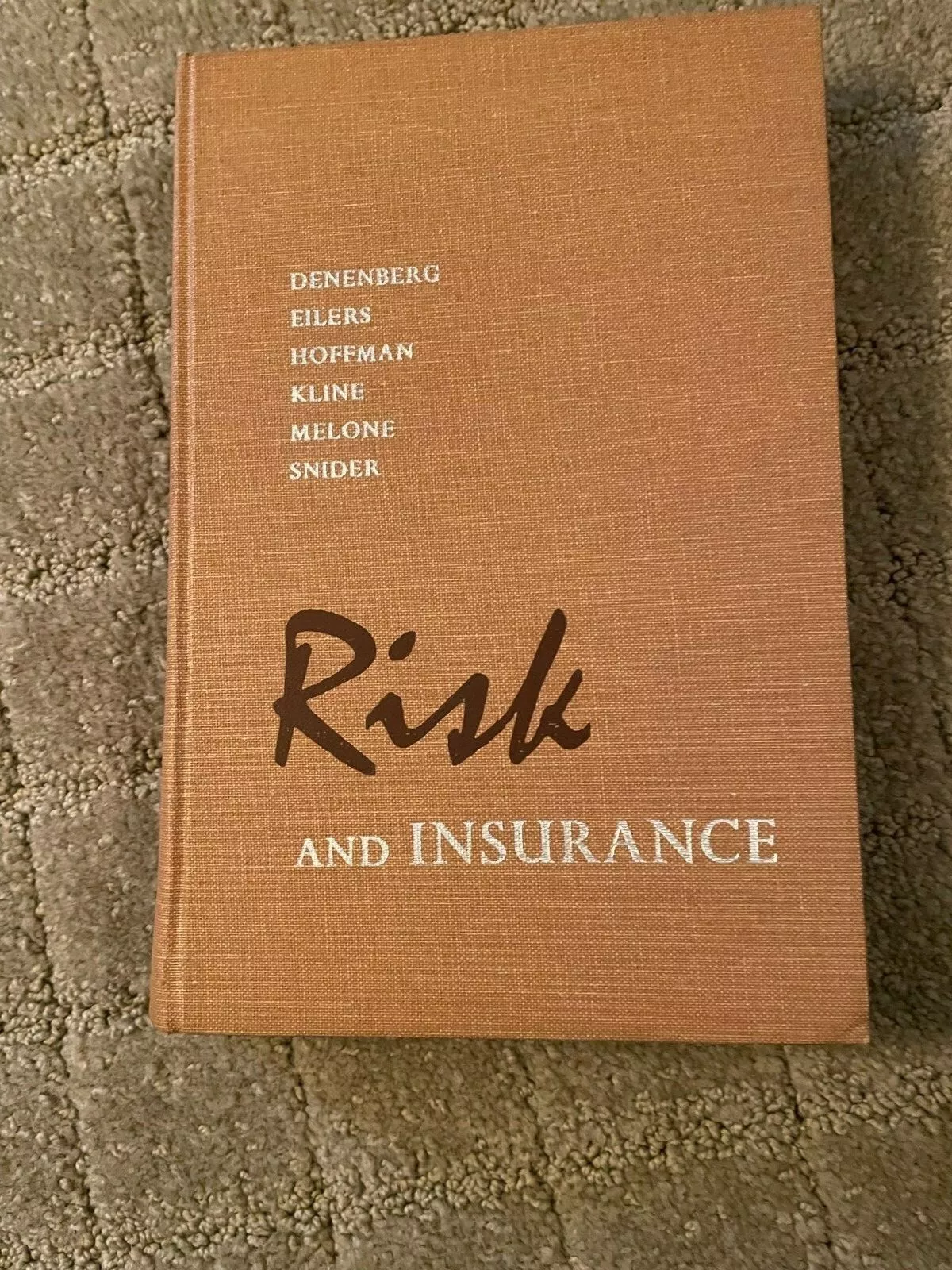 Risk and Insurance
